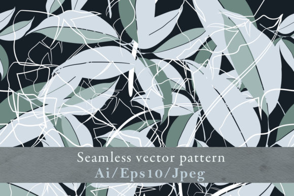 Abstract Fashion Floral Vector Pattern: Timeless Design for Versatile Use