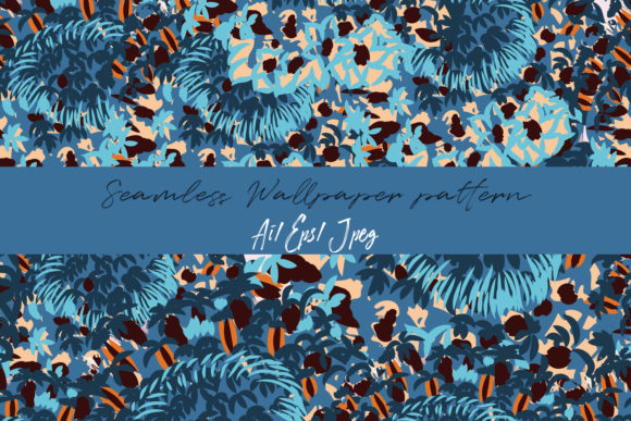 Abstract Floral Pattern in Blue Color: Choosing and Using with Confidence
