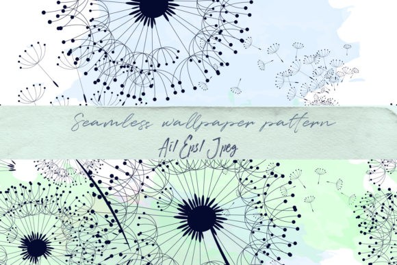 Beautiful Floral Pattern with Dandelions: Timeless Design for Modern Creative Needs