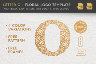 Evaluating the Letter O - Floral Logo Template for Organic Brand Identity