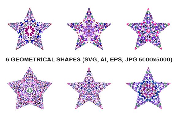 Integrating 6 Floral Pentagram Stars into Modern Creative Workflows