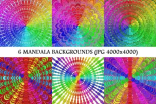 Integrating 6 Floral Rainbow Mandala Backgrounds into Professional and Creative Workflows