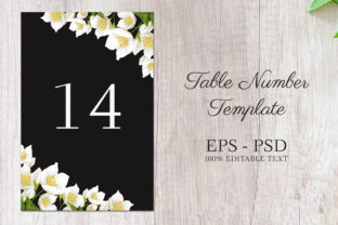 Jasmine Floral Table Number Card Party: A Practical Stationery Asset