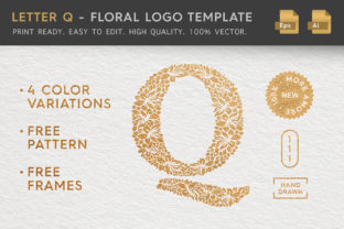 Letter Q - Floral Logo Template: Elevating Organic Brand Identity