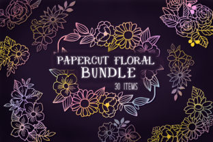 Papercut Floral Bundle- 30 Items: A Creative Resource for Real-Life Projects