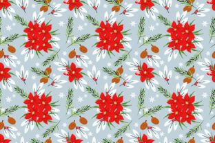 Seamless Christmas Poinsettia Floral: A Guide to Festive Surface Design