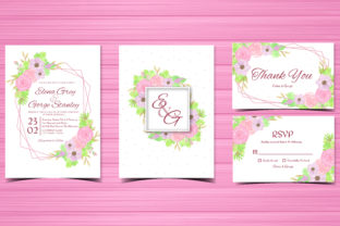 Vintage Floral Wedding Invitations with Watercolor Elegance
